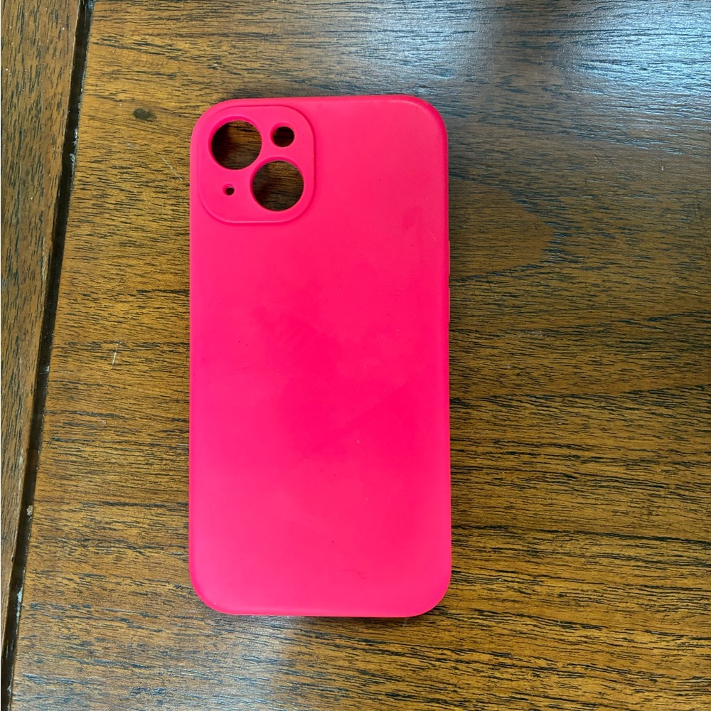 Hot Pink Silicone iPhone 13 Case